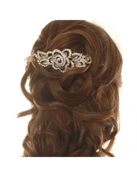 Hairstyles for wedding with hair flower