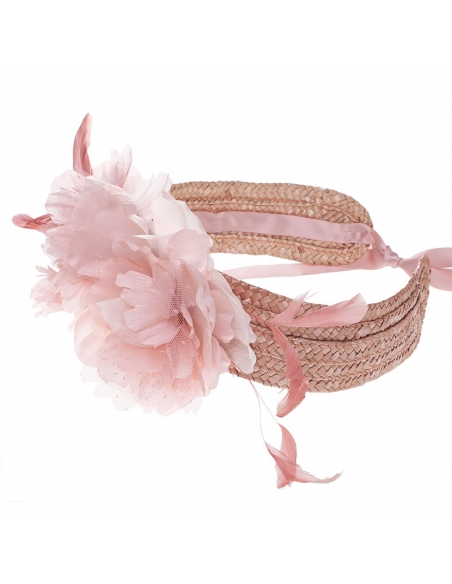 Party belts with feathers and flowers