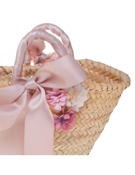 cestas para niñas con flores