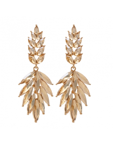 Golden party earrings