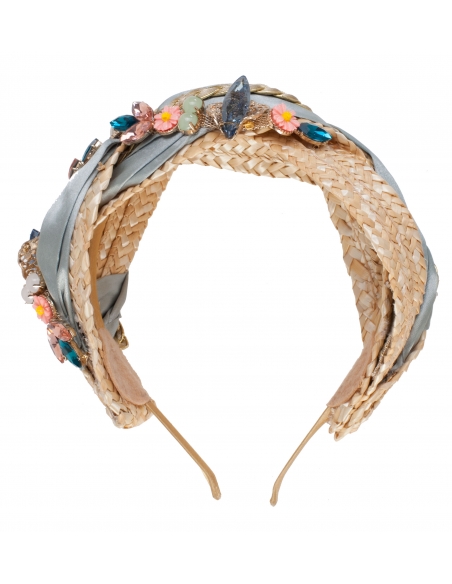 Guest Raffia Headband Multicolored