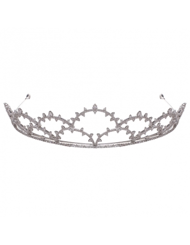 Silver bride tiara
