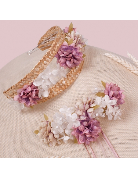Tocados and diadem of flowers for girls
