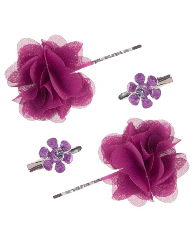 Flower hair clips bougainvillea