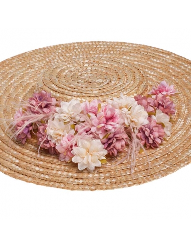 Pink Flower Wedding Hat Visel