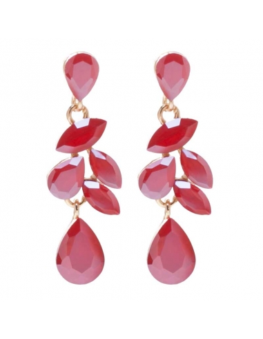 Red party earrings