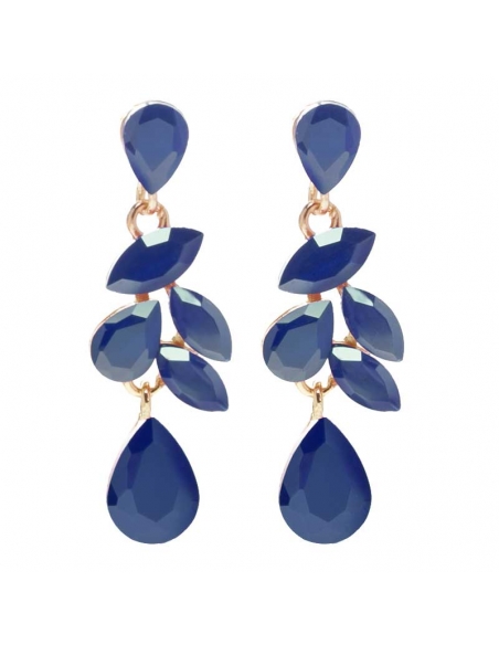 Blue party earrings