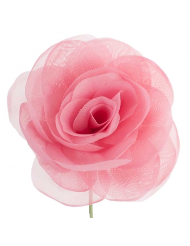 Flor de flamenca rosa abierta color rosa viejo