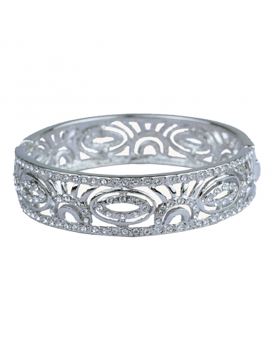 Silver rigid bracelet Gilea