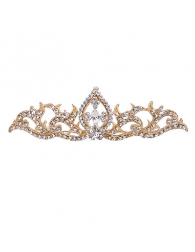 Small tiara golden comb