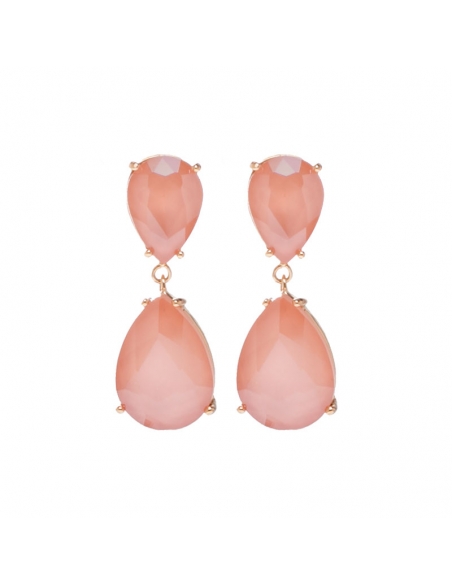 Earrings for guest wedding valeria color salmon