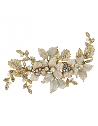 Golden bridal hair accesories Justinne