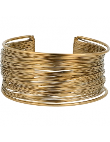 Golden woman bracelet, it's a multiple bracelet threads made in light metal