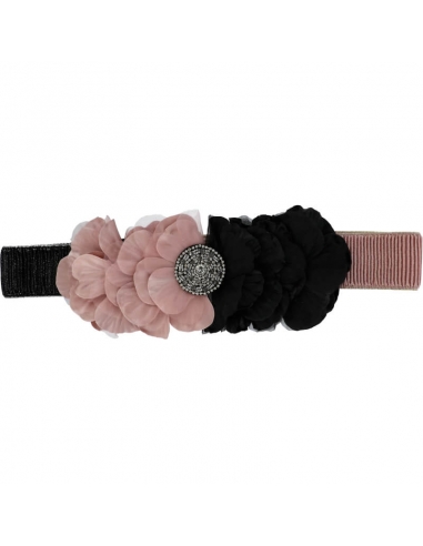 Flower belt for wedding pink and black