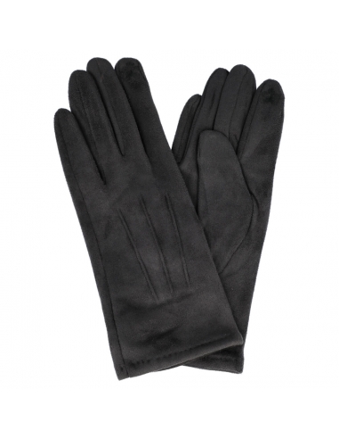 Dany Grey Short Suede Gloves