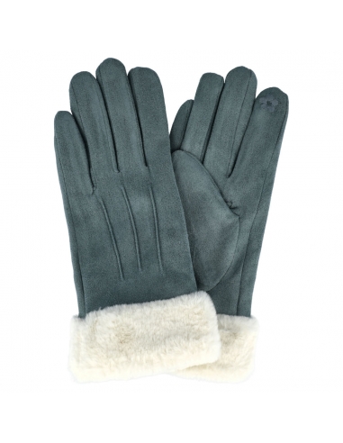Grey women's gloves