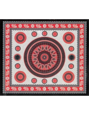 Black Mandala Tapestry