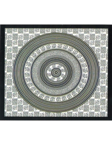 Black Mandala Tapestry