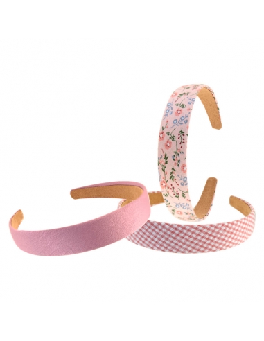 Set of 3 Hairbands Pink