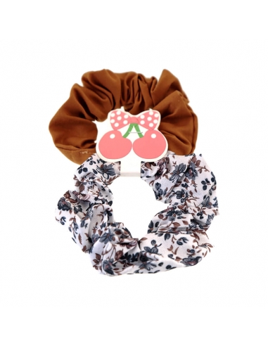 Set brown scrunchies for girl 2 units