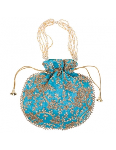 Delhi Bucket Bag Turquoise