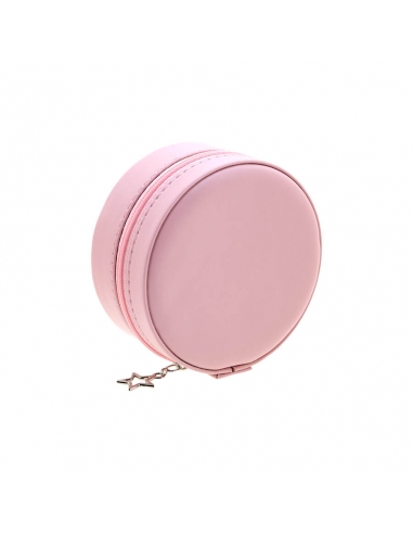 Small Round Jewelry Box Pink color