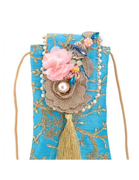 Turquoise Smartphone Party Bag Women