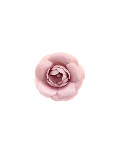 Pink Camellia Flower Brooch
