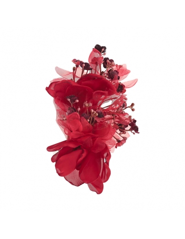 Red Flower Brooch for guest