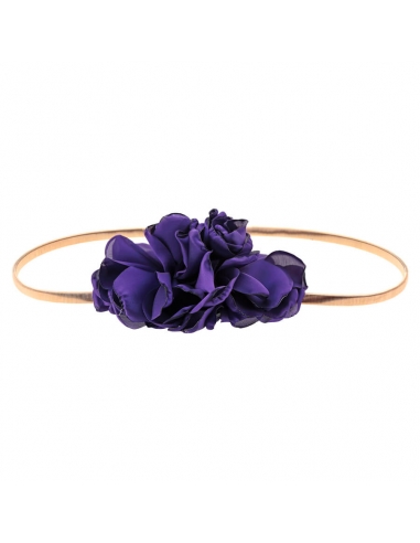 Purple Adjustable Flower Belt