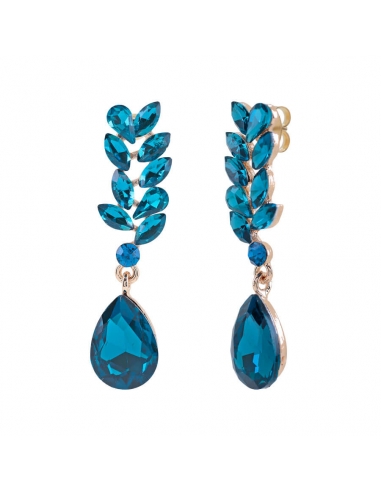Long Vina Turquoise Earrings