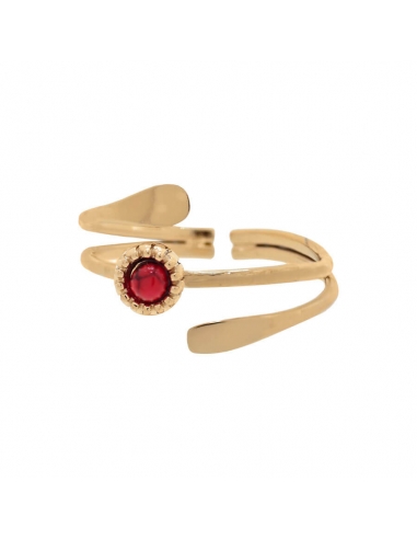 Coral Adjustable Ring