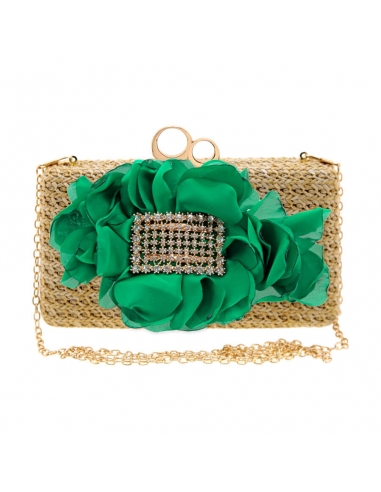 Green clutch bag for guest