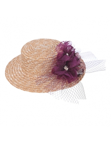 Burgundy Wedding Hat