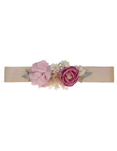 Cinturón Flores Rosa Alhena