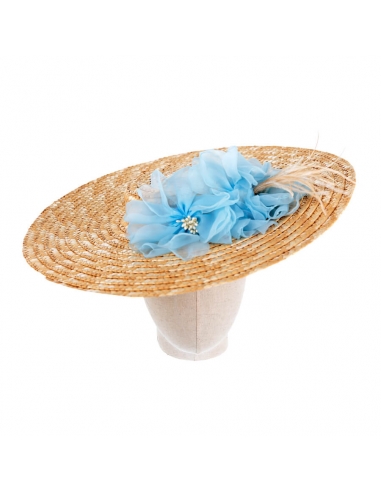 Blue Feathers Wedding Hat